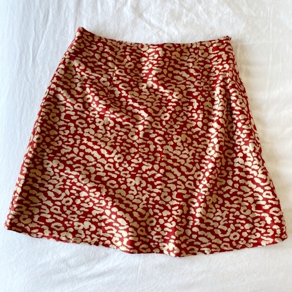 Princess Polly Kyoto Animal Leopard Print Mini Skirt Women's Size 2 Side Zip EUC - Picture 3 of 9